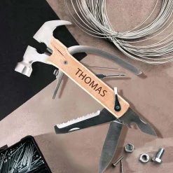 Holz Hammer Multifunktionswerkzeug mit Namen