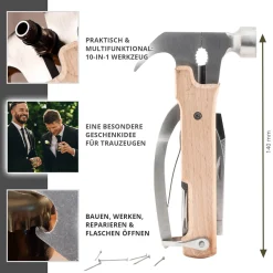 Holz Hammer Multifunktionswerkzeug - Trauzeuge