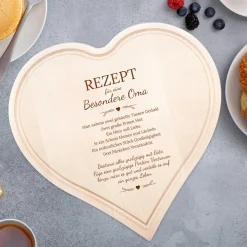 Holzherz mit Gravur - Rezept Oma