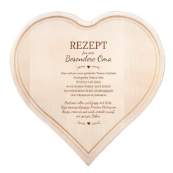 Holzherz mit Gravur - Rezept Oma