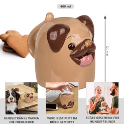 Hunde Tasse - Kopfüber Kaffeebecher