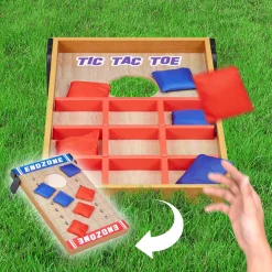 2in1 Cornhole Wurfspiel mit Tic-Tac-Toe