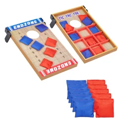 2in1 Cornhole Wurfspiel mit Tic-Tac-Toe