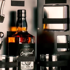 Kanisterbar mit 8-teiligem Zubehör - grüne Mini Bar