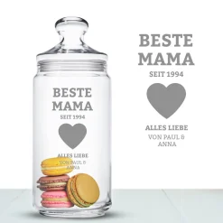 Keksdose mit Gravur - Beste Mama