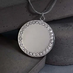 Kette mit Anhänger - Zirkonia Schmucksteine
