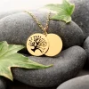 Kette mit Baum Anhänger - Gold