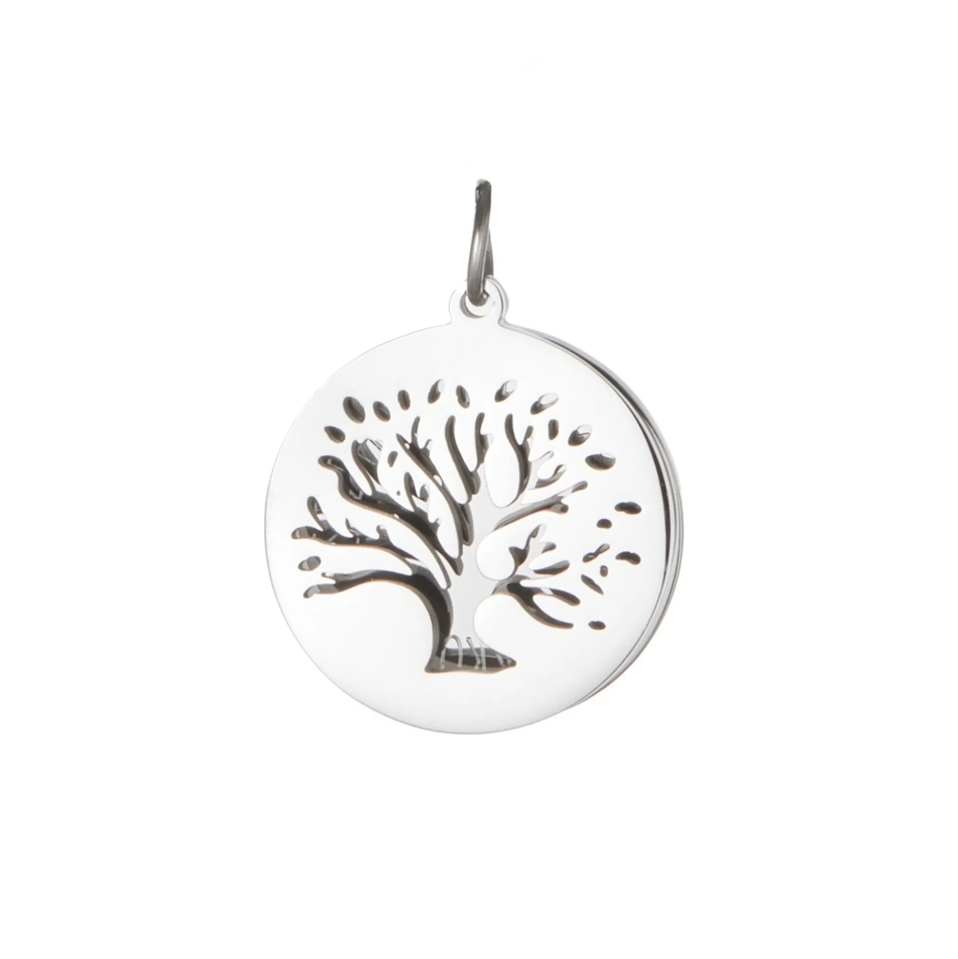Kette mit graviertem Baum Anhänger Silber - Namen