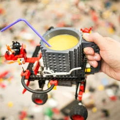 Klemmbaustein-Becher – Trinkbecher mit Noppen für Bausteine