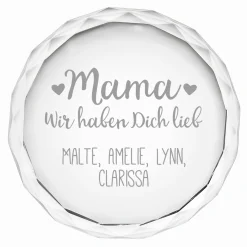 Kristall mit Gravur für Mama