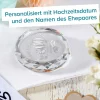 Kristall mit Gravur zur diamantenen Hochzeit