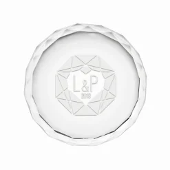 Kristall mit Initialen Gravur - Herzdiamant