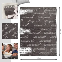 Kuscheldecke - Lieblingsmensch