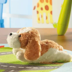 Kuscheltier Hund mit Berührungs- und Akustiksensor