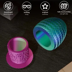 Labyrinthbox Ei – Geschenkverpackung für Geld & Gutscheine - Farbverlauf