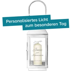 Laterne zur Kommunion - Taube