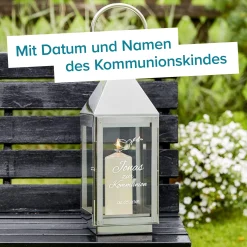Laterne zur Kommunion - Taube