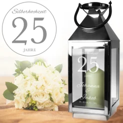 Laterne zur Silberhochzeit