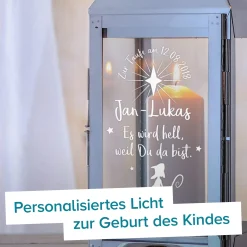 Laterne zur Taufe - Hirte