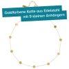 Layering Kette mit Plättchen - Gold