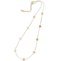Layering Kette mit Plättchen - Gold