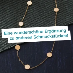 Layering Kette mit Plättchen - Gold