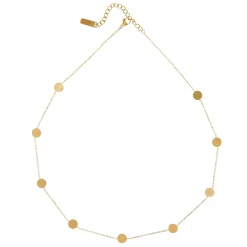 Layering Kette mit Plättchen - Gold