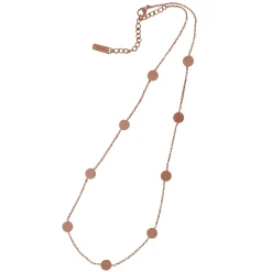 Layering Kette mit Plättchen - Rosegold