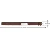 Lederarmband braun - Name