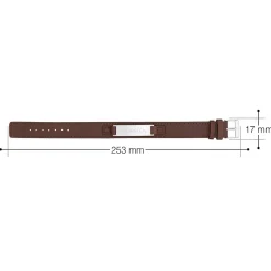 Lederarmband braun - Name