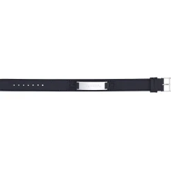 Lederarmband schwarz - Name