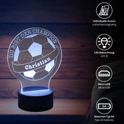 LED Fußball - Dekolicht