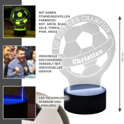 LED Fußball - Dekolicht