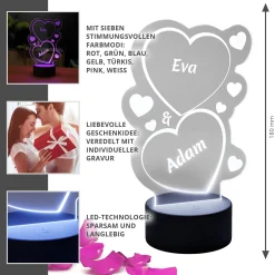 LED Herzen - Dekolicht