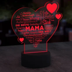 LED Herz für Mama - Dekolicht