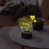 LED Herz für Mama - Personalisiertes Dekolicht