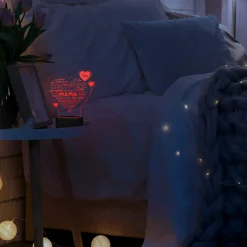 LED Herz für Mama - Personalisiertes Dekolicht
