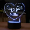 LED Herz Mr & Mrs - Dekolicht