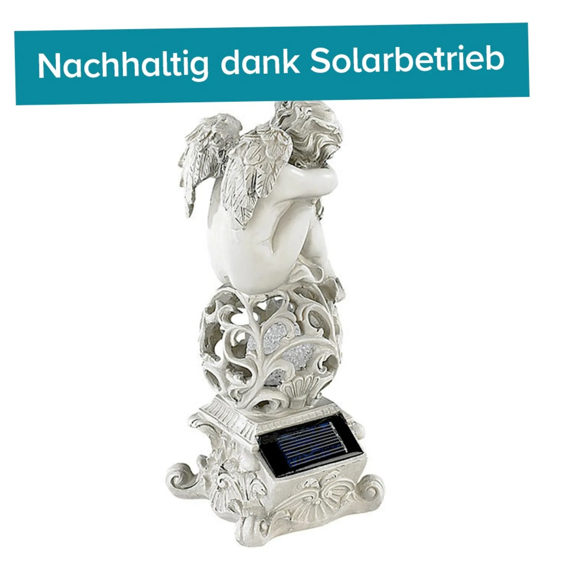 LED Solarleuchte Engel
