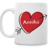 Liebesherz - personalisierte Tasse