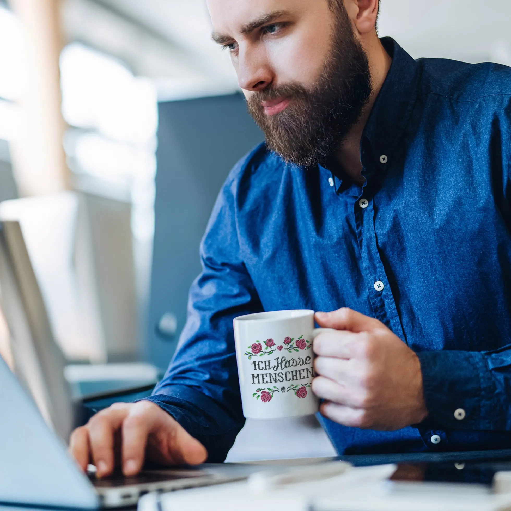 Lustige Tasse - Ich hasse Menschen