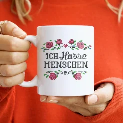 Lustige Tasse - Ich hasse Menschen