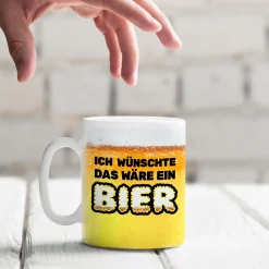 Lustige Tasse - Ich wünschte das wäre ein Bier