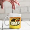 Lustige Tasse - I wish you were beer