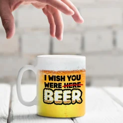 Lustige Tasse - I wish you were beer