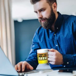 Lustige Tasse - I wish you were beer
