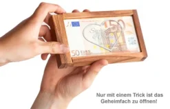 Magische Geldgeschenkbox - Herz Gravur