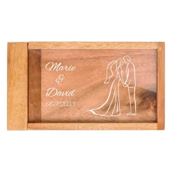Magische Geldgeschenkbox mit Gravur - Silhouette