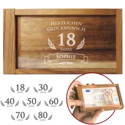 Magische Geldgeschenkbox zum Geburtstag
