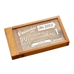 Magische Geldgeschenkbox zum Abitur - Collage